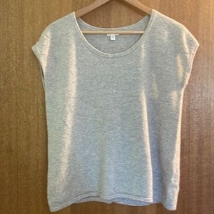 Garnet Hill Short Sleeve Cashmere Sweater